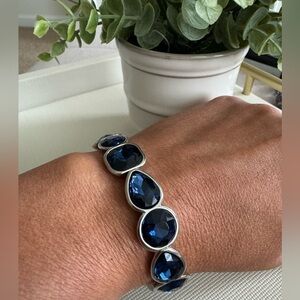 Monet Stretchy Silver Bracelet